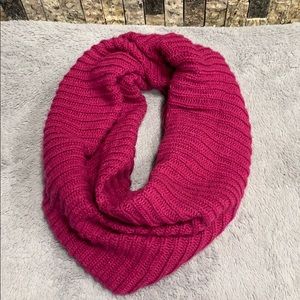 Pink infinity scarf